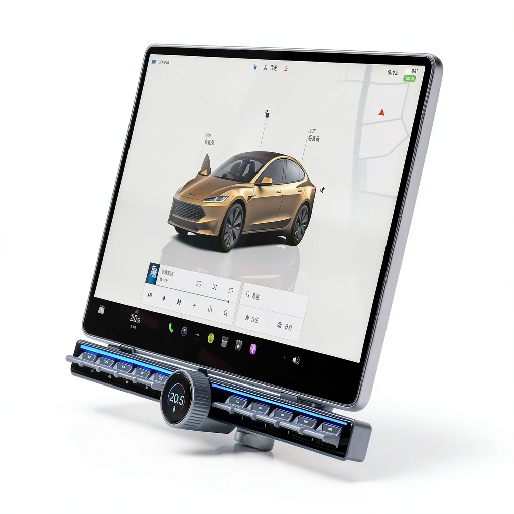 Installing Tesla Model 3 2020 2021 2022 2023 2024 2025 Physical Button on a wooden desk