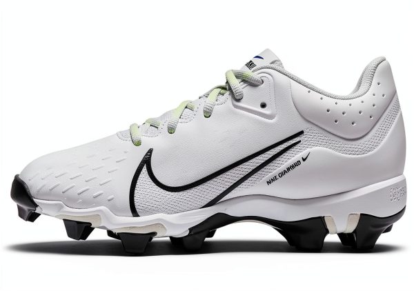 Nike Women's Baseball Softball Shoes White Black Gray-0