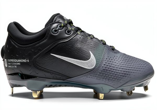 Nike Women's Softball Cleats Low Metal Black-4