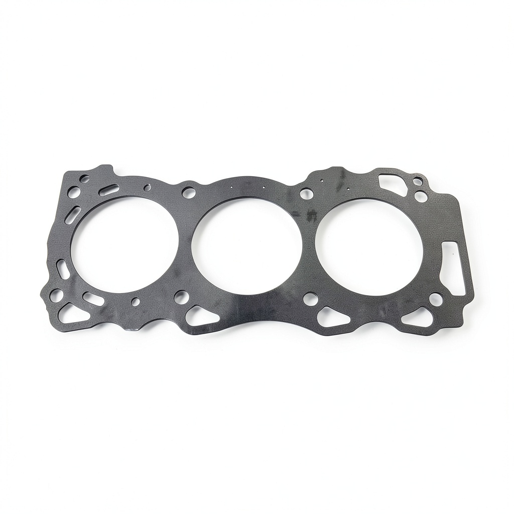DNJ left head spacer shim installed on a VQ35DE engine block