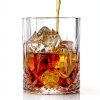 Italian Crafted Crystal Whiskey Decanter Set ELIDOMC 5PC 4 Glasses-3