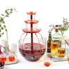 Kusini Drink Fountain 3‑Tier 1.5 Gal LED Base with 4‑oz Reusable Cups-2