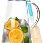 SUSTEAS Glass Pitcher 2.0L 68oz Borosilicate Carafe with Lid-0