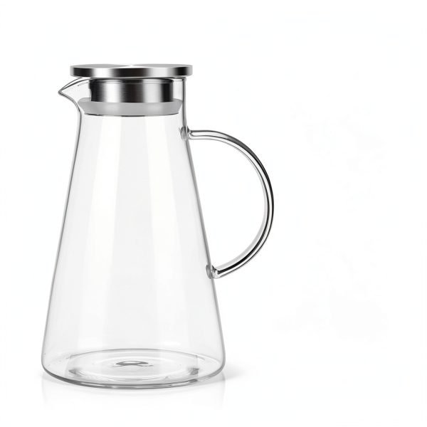 SUSTEAS Glass Pitcher 2.0L 68oz Borosilicate Carafe with Lid-3
