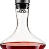 Wine Decanter VnoPerito Hand‑Blown Lead‑Free Crystal 1200ml Aerator-0