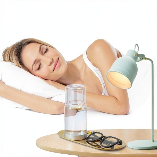 Wikapy Bedside Water Carafe – 18oz Glass with Silicone Coaster-4