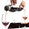 Wine Decanter VnoPerito Hand‑Blown Lead‑Free Crystal 1200ml Aerator-2