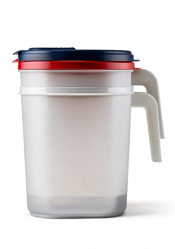 Oval Pitcher 2-Pack VOXRO - 1 Gallon Flip-Top Lid, Blue Red-5