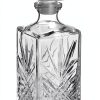 Bormioli Rocco Selecta Collection Whiskey Decanter – Sophisticated 33.75oz Diamond Decanter With Starburst Detailing – For Whiskey, Bourbon, Scotch & Liquor-0