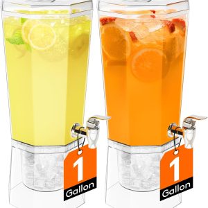 Lifewit 1 Gallon Christmas Drink Dispenser Plastic Pitcher with Spigot-0