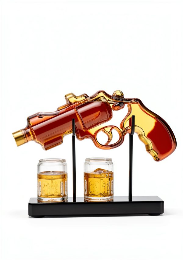 Birthday Gifts for Men Kollea Whiskey Decanter Set 9oz Clear Glass-2