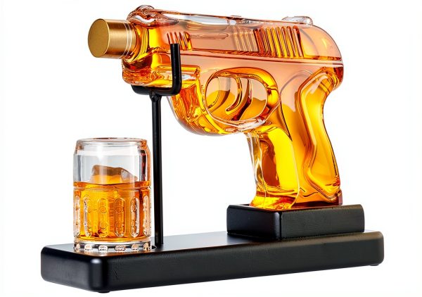 Birthday Gifts for Men Kollea Whiskey Decanter Set Glass Stand 6.7oz-0