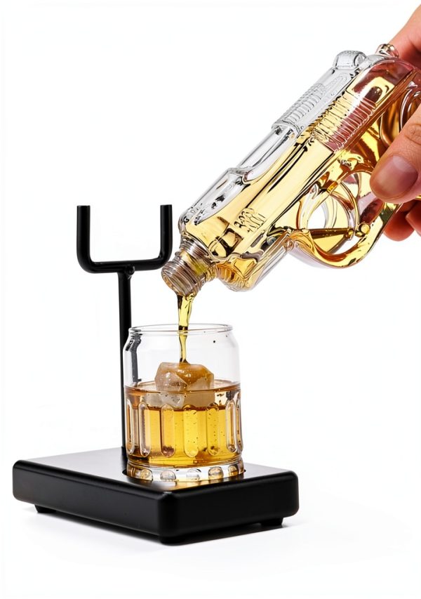 Birthday Gifts for Men Kollea Whiskey Decanter Set Glass Stand 6.7oz-5