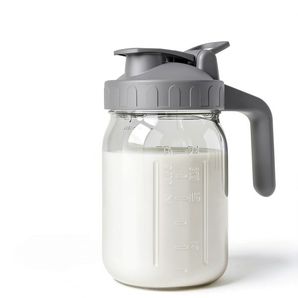 Breast Milk Pitcher Jug 32oz Mason Jar JunVpic Airtight Pour Spout-1