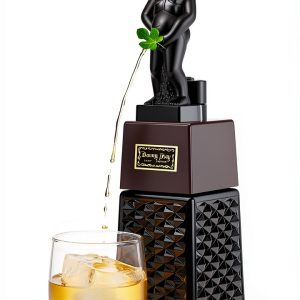 True Bonny Boy Liquor Dispenser Glass 16oz Black Drink Dispenser-0