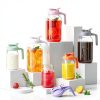 Breast Milk Pitcher Jug 32oz Mason Jar JunVpic Airtight Pour Spout-5