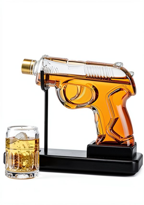 Birthday Gifts for Men Kollea Whiskey Decanter Set Glass Stand 6.7oz-2